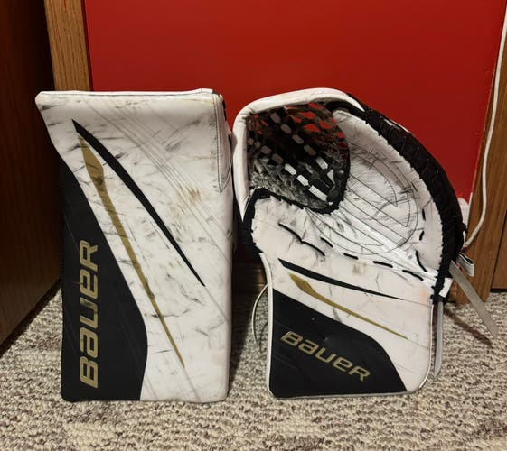 Bauer Hyperlite 2 Glove & Blocker WHL GAME WORN