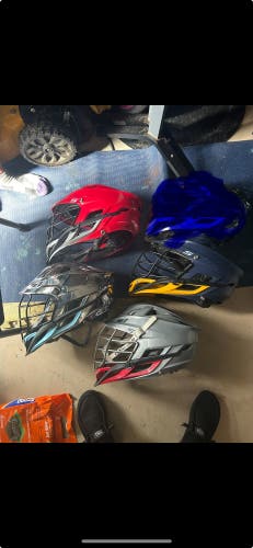 Lacrosse helmet lot of 4 ! Team sale . Cascade s adult