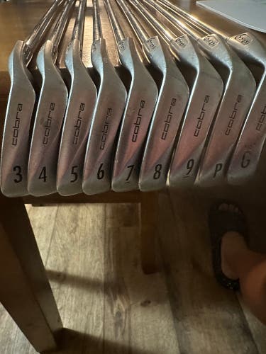 Used Men's King Cobra Right Handed Regular Flex Steel Shaft Iron Set