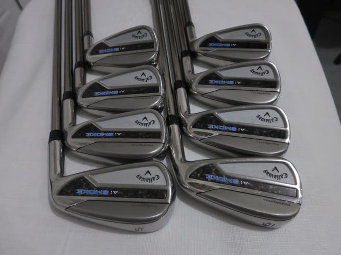 Callaway 2024 Paradym Ai Smoke Iron Set - 5-PW, AW, GW - Regular Flex Graphite