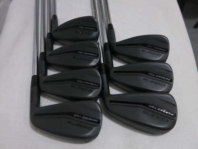 Cobra King Forged TEC 4 Black Iron Set - 5-PW, GW - Regular Flex Steel - MINT