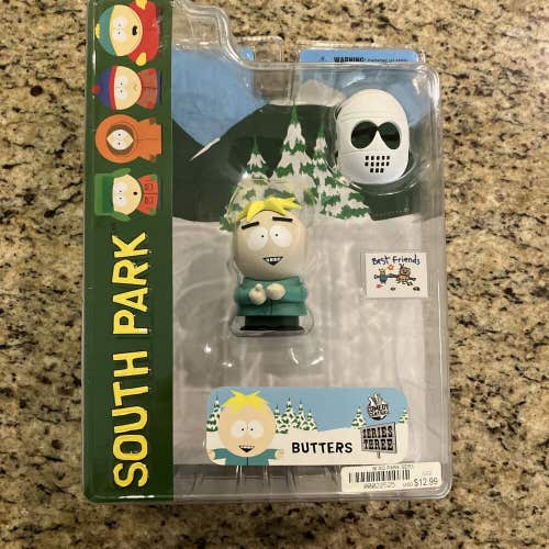 South Park: Butters Action Figure w/Hockey Mask Series 3 - New (2006 Mezco Toys)