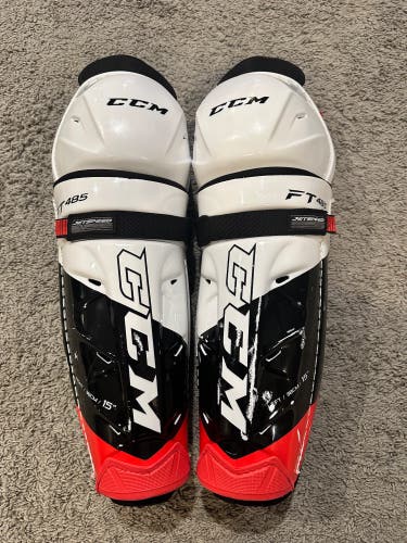 CCM JetSpeed FT485 Shin Guards 15” Senior