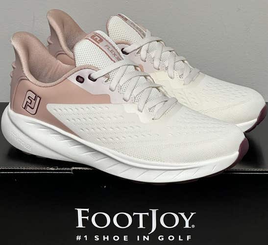 FootJoy FJ Flex XP Womens Spikeless Golf Shoes Size 7 Beige/Peach NEW #98815