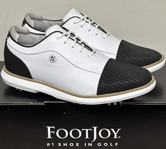 FootJoy Womens Traditions Golf Shoes Style 97912 Size 7 White/Black NEW #98803