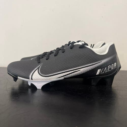 Size 9.5 Nike Vapor Edge Speed 360 Black White Football Cleats CD0082-001 NWB