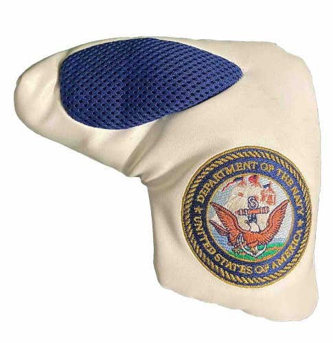 Department Of The U.S. Navy Golf Putter Headcover With Hook & Loop Fastener Nice