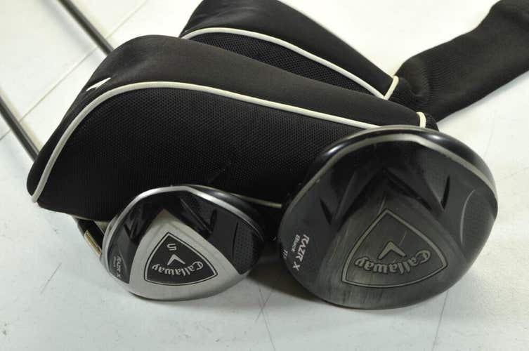 Callaway RAZR X Black 11.5* Driver and #5 Fairway Wood Set RH Ladies  # 180687