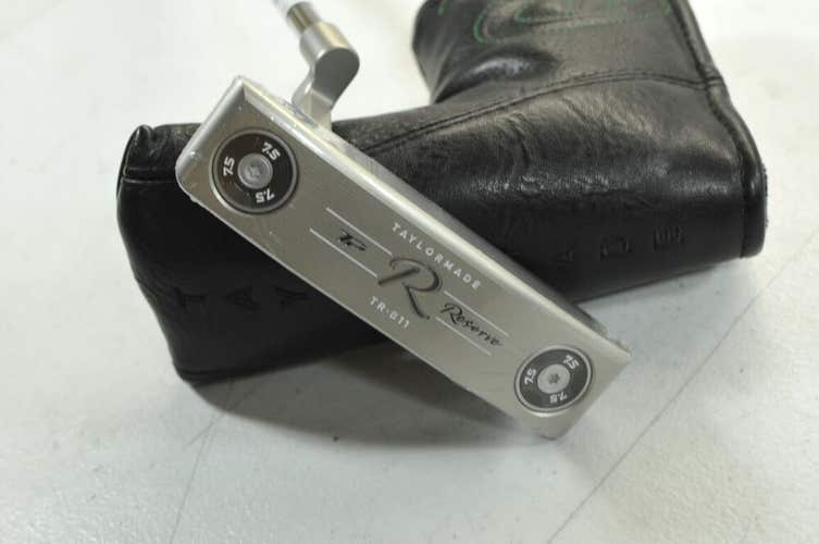 LEFT HANDED TaylorMade TP Reserve TR-B11 35" Putter Steel with Cover NEW #179864