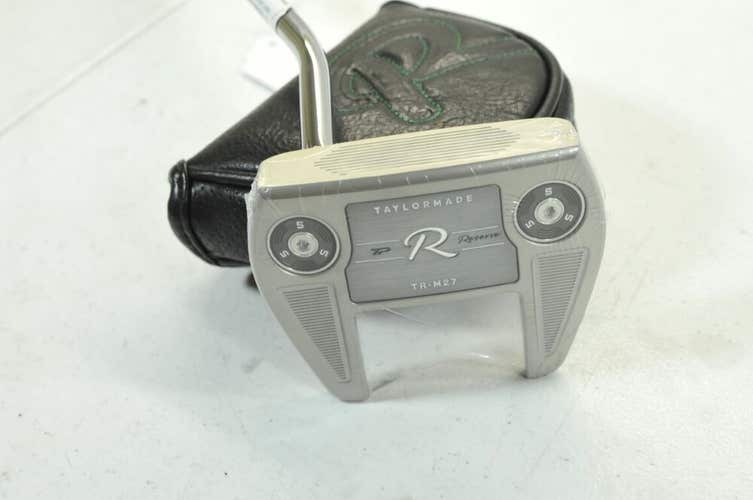 LEFT HANDED TaylorMade TP Reserve TR-M27 35" Putter Steel with Cover NEW #179866