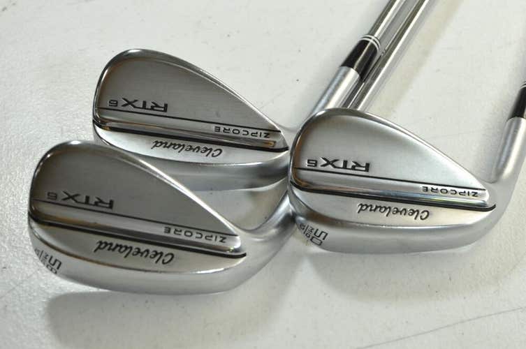 LEFT HANDED Cleveland RTX-6 Zipcore Tour Satin 50*,54*,58* Wedge Set  #180368