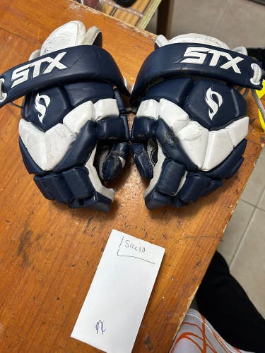 Stx lacrosse gloves . Size 10