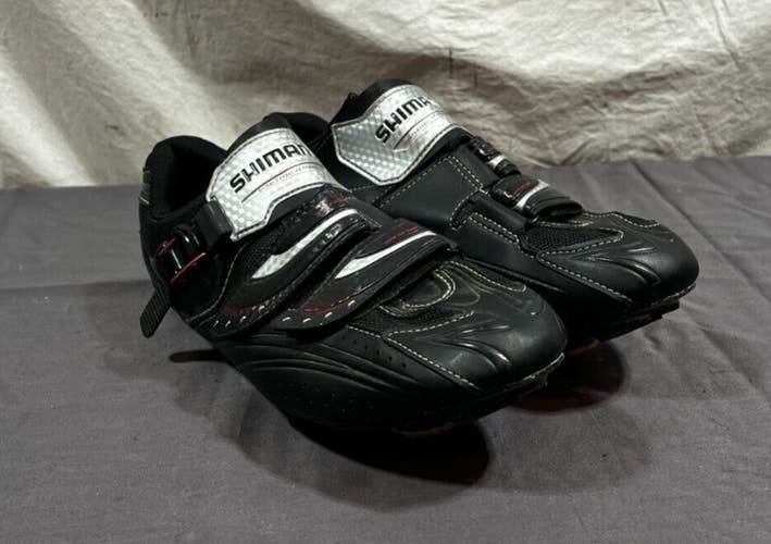 Shimano SH-R106 Black Road Bike Cycling Shoes +Cleats EU 46 US Men's 11.2