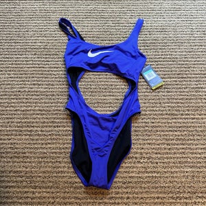 Nike Swimming Cut Out Swimsuit Purple Women’s XL