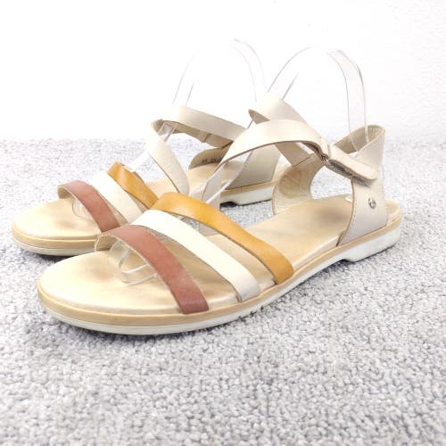 Pikolinos Rosamar Sandals Womens 41 EU Slingback Flats Tan Beige Strappy Shoes