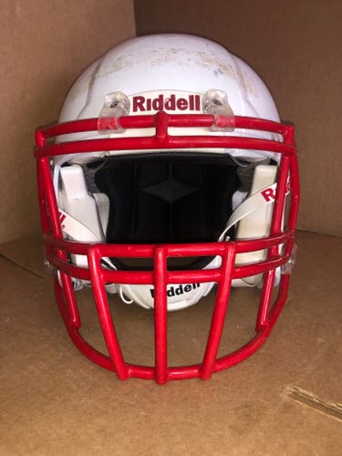 USED RIDDELL SPEED ADULT HELMET - SMALL  - METALLIC WHITE