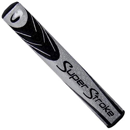 SuperStroke Fatso 5.0 Midnight Black Silver Putter Grip - Large Oversize Grip