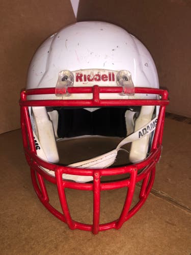 USED RIDDELL SPEED ADULT HELMET - LARGE - METALLIC WHITE