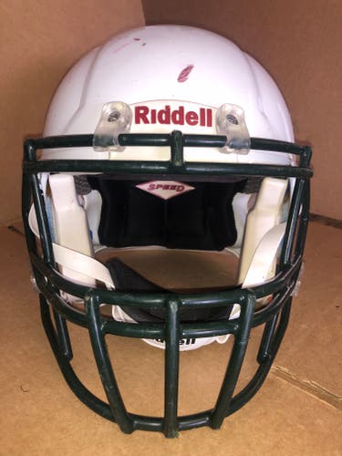 USED RIDDELL SPEED ADULT HELMET - SMALL  - METALLIC WHITE