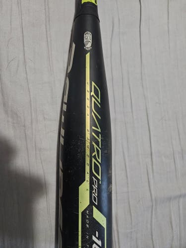 Used Rawlings Quatro Pro USSSA Certified Bat (-10) Composite 17 oz 27"