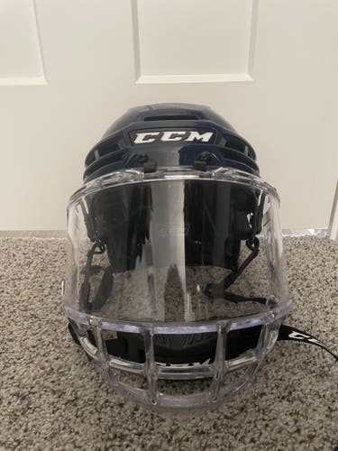 Used Small CCM tacks 720 Helmet + CCM FV1 Full Face Junior Visor