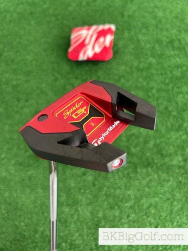 LH Taylormade Spider GT Red 34” Putter w Headcover