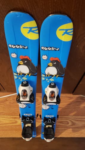 KIDS 80cm SKIS ROSSIGNOL ROOSTIE w/ROSSIGNOL 2.5 BINDINGS *USED* CLEAN/READY TO USE CONDITION