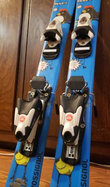 KIDS 80cm SKIS ROSSIGNOL ROOSTIE w/ROSSIGNOL 2.5 BINDINGS