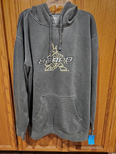 Arizona Coyotes Bauer Gray Hoodie Size XL