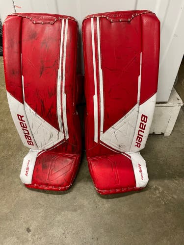 Used  Bauer  Supreme M5 Goalie Leg Pads