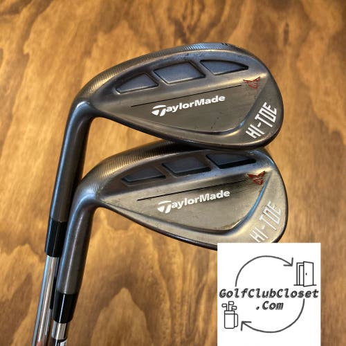 LH TaylorMade MG Hi-Toe Wedge Set Left / 54° 58° Wedge Steel Shafts 35.25” 35”