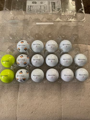 16 TaylorMade TP5x Golf Balls