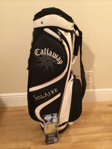 Callaway Ladies Solaire Cart Golf Bag with 9-way Dividers & Rain Cover