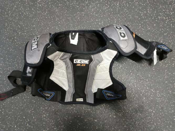 Used Ccm 2.0 Sm Ice Hockey Shoulder Pads