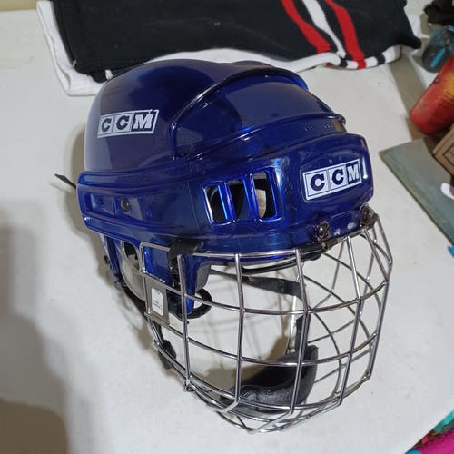 Used Large CCM Tacks 652 Helmet with Full Cage