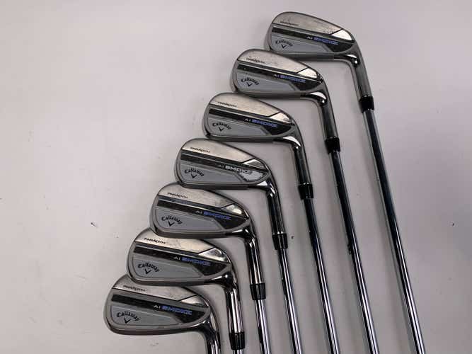 Callaway Paradym Ai Smoke Iron Set 4-PW True Temper Elevate MPH Regular Steel RH