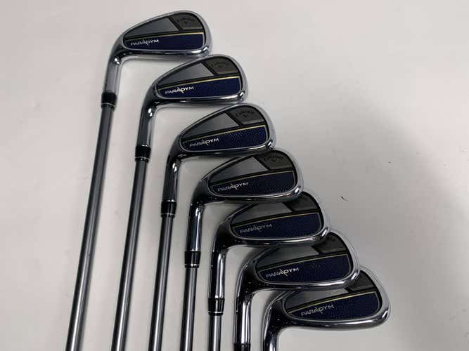 Callaway Paradym Iron Set 5-PW+AW Project X HZRDUS 5.5 Regular Graphite Mens LH