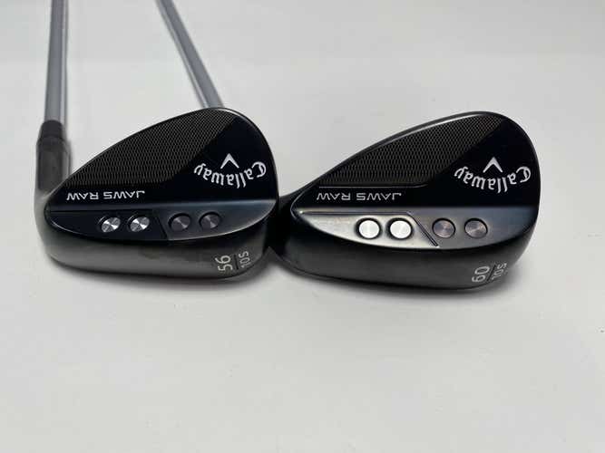 Callaway Jaws Raw Black Plasma Wedge Set 56* 10 | 60* 10 NS Pro Modus 3 Stiff RH