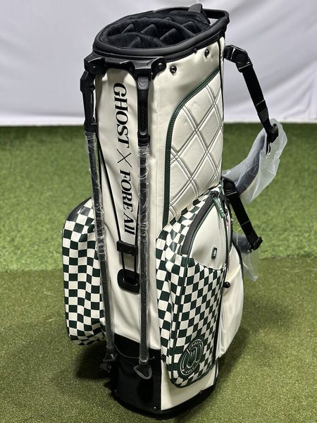 Fore All X Ghost Golf Bag - Green Checkered