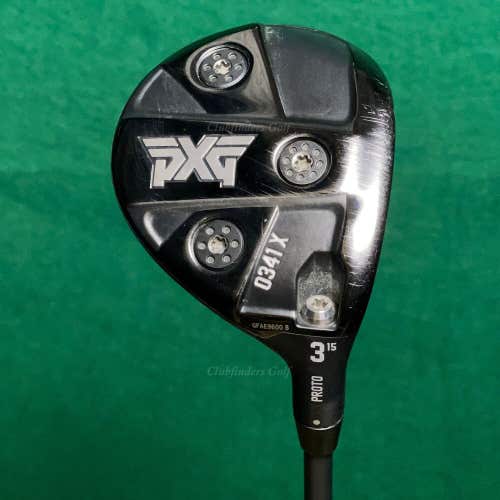 PXG 0341X PROTO 15° Fairway Wood 3 Project X HZRDUS Yellow 6.0 Stiff W/Hc