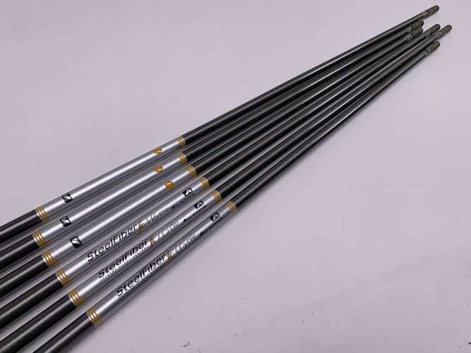 AeroTech Steelfiber FC 115 CW F4 Stiff 6 Iron Shafts 34.75''-37.50''-Pull 0.370