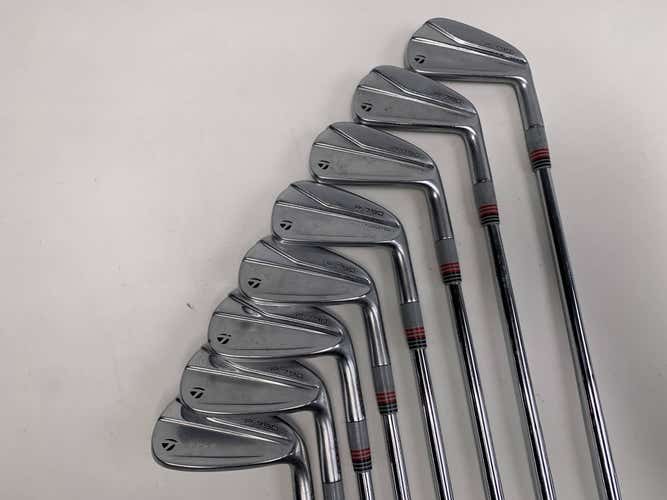 TaylorMade P790 2021 Iron Set 4-PW+AW KBS $-Taper Lite Stiff Steel Mens RH