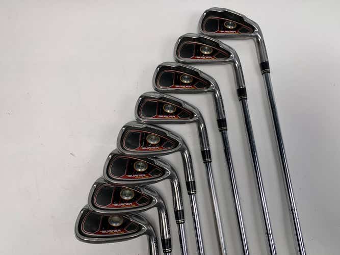 TaylorMade Burner Plus Iron Set 4-PW+GW REAX SuperFast 85g Stiff RH +1''