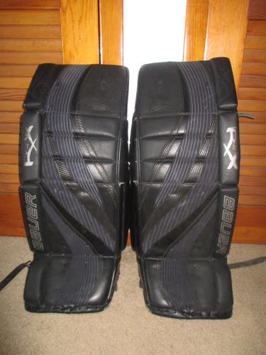 Used 32" + 1" Bauer RX8 Hockey Goalie Leg Pads