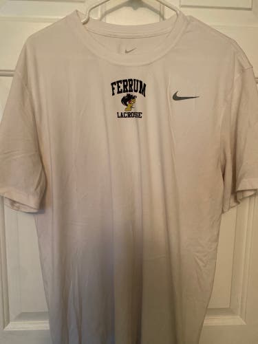 Nike Ferrum College Lacrosse Shooting Shirt -White