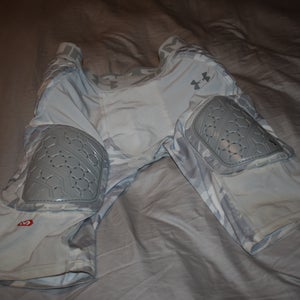 Under Armour Heatgear Gameday Armour Pro 5-Pad Hex Football Girdle, White, Youth XL