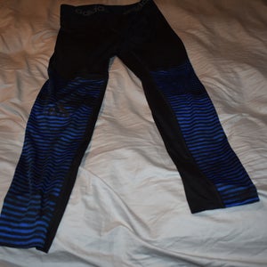 Adidas Climalite Compression Base Layer Tight, Black/Blue, Large - New Condition!