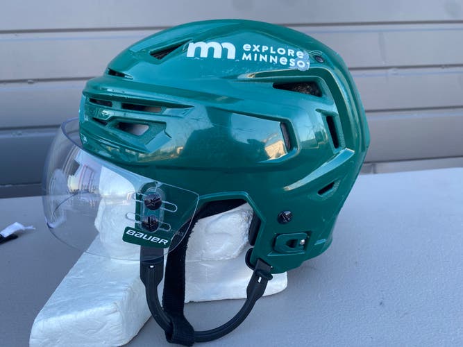 Bauer Re-Akt 150 Pro Stock Hockey Helmet Small Visor Combo Green 91709