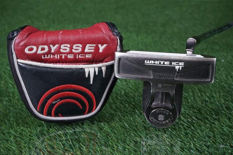 ODYSSEY WHITE ICE 2 BALL 33” BLADE PUTTER WINN AVS GRIP & HEADCOVER ~ L@@K!!