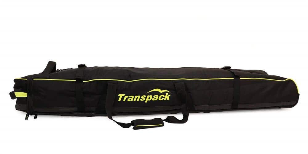 Transpack Ski Vault Double Pro Roller Wheeled Padded Bag 165-195 cm Black Yellow